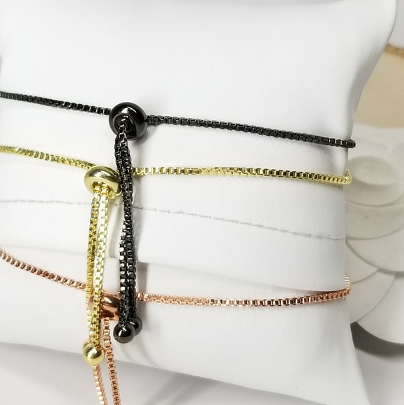 NEW Pave CZ Diamond Bracelet Slider - Picture 4 of 6